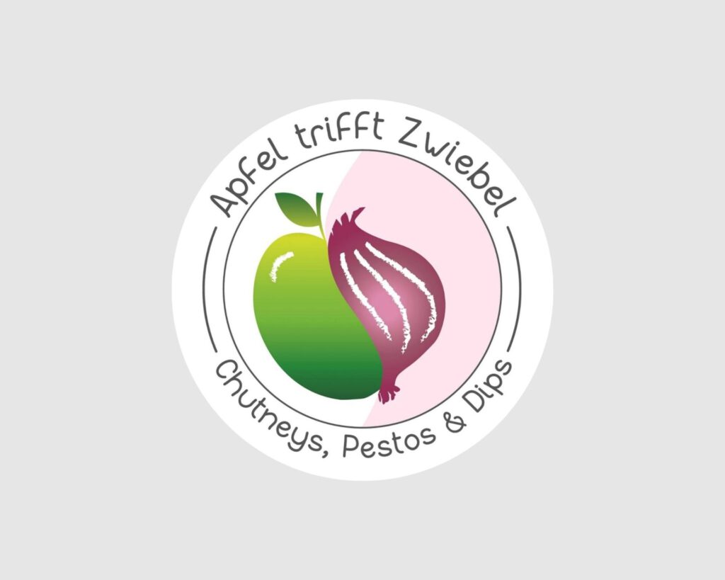 Apfel trifft Zwiebel Logo rund go rund