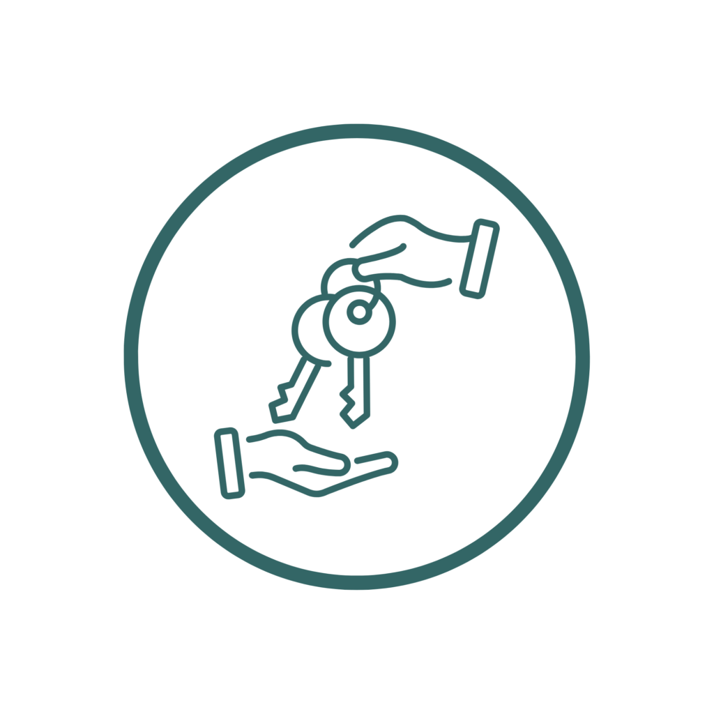 Icon Schlüsselübergabe
